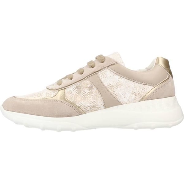 Sneakers för kvinnor - GEOX - Alleniee - Beige Läder - Exceptionell komfort Rosa 39