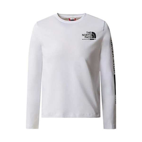 The North Face sport-t-shirt för barn - Vit - Långa ärmar - Andas Bianco 12 år