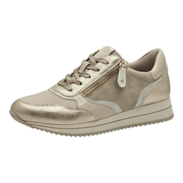 Sneakers - JANA - 8-23774-43 - Beige - Platt klack - Zip - Dam Beige 36