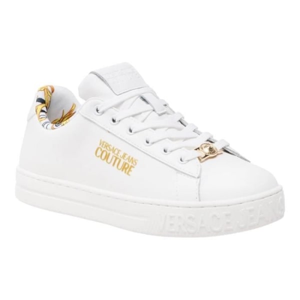 Sneakers - VERSACE JEANS - 76VA3SKL - Hvid - Flad hæl - Rund tå - Stramningsspænde Vit 36