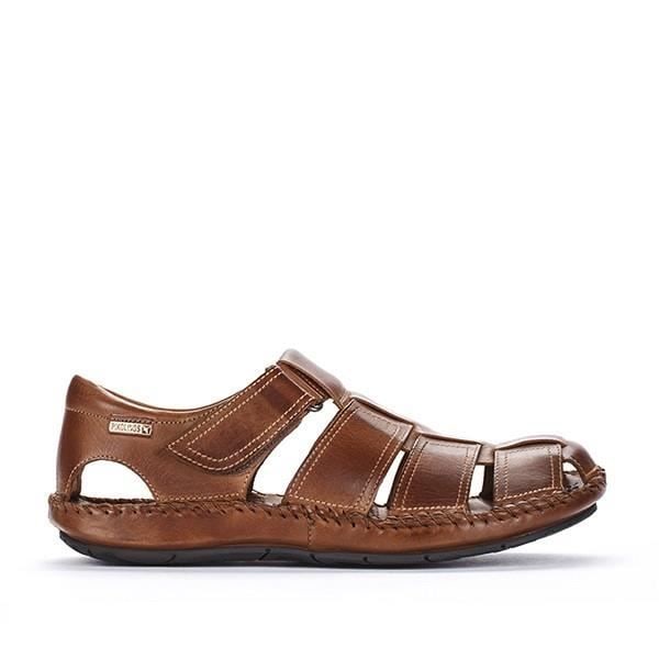 Sandal - Mænds barfodet - PIKOLINOS TARIFA 06J-5433 - Brun - Plano - Casual kastanj 40