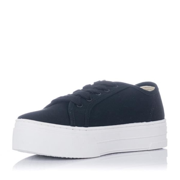 Canvas sneakers LEVI'S 230704 Kvinde Sort - Flade snørebånd Svart 39