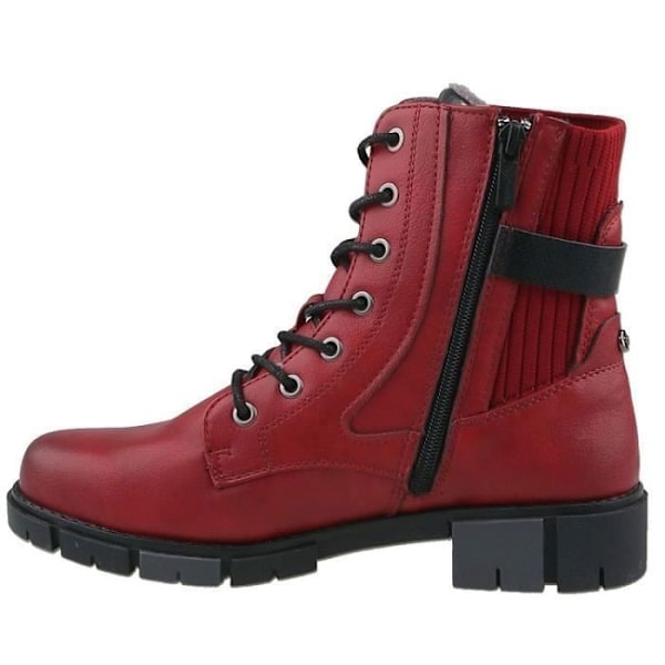 Ankelboots dam - MUSTANG 1443502 - 4cm blockklack - Svart Svart 41