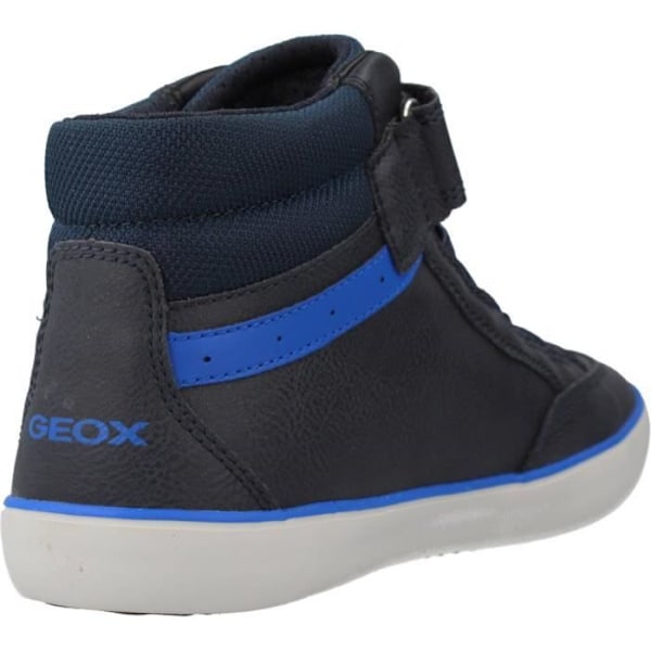 Geox J Gisli Børne High Top Sneaker med Scratch Blå 24