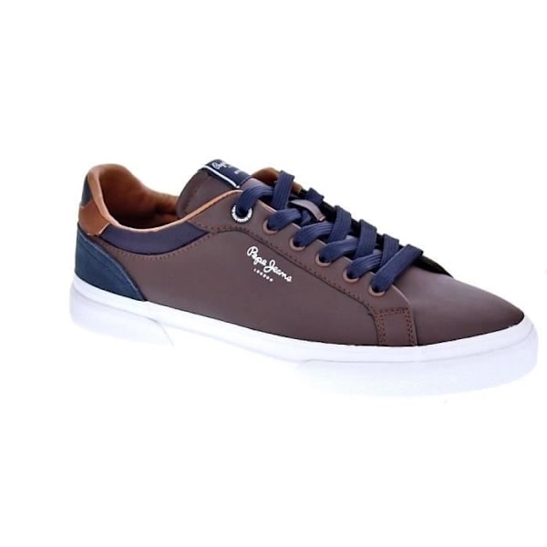 Sneakers - PEPE JEANS - Kenton - Læder - Snørebånd - Brun Brun 42