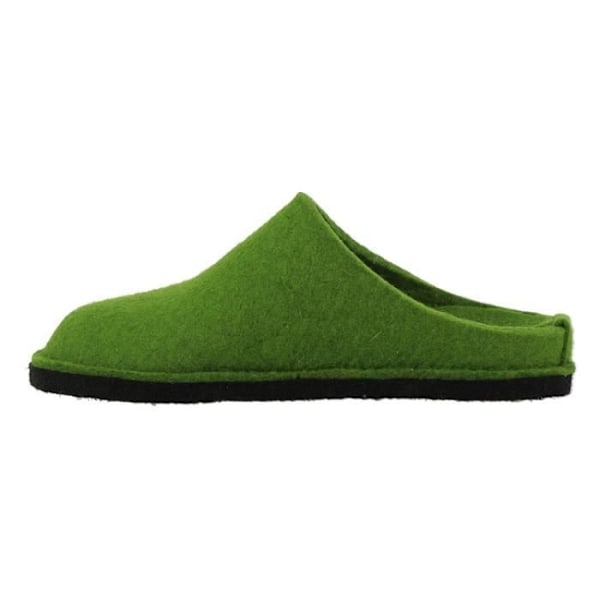 HAFLINGER FLAIR SOFT ullfilt tofflor - Grön - Vuxen - Unisex - Platt klack - 2 cm Grön 41