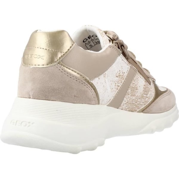 Sneakers för kvinnor - GEOX - Alleniee - Beige Läder - Exceptionell komfort Rosa 39