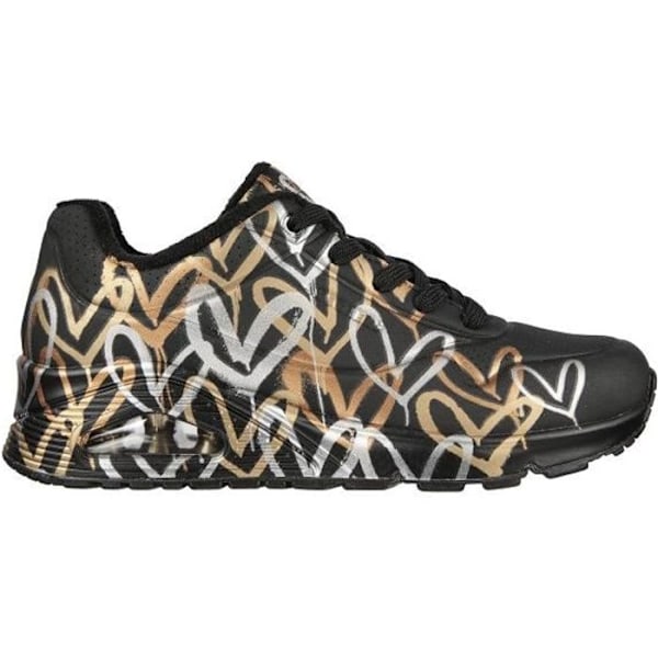 Skechers Uno Metallic Love Sneaker til kvinder Sort - SKECHERS - James Goldcrown Limited Edition - Læder - Snørebånd Svart 41