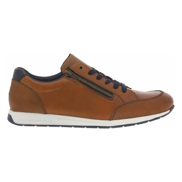 Rieker bruna låga läder sneakers - RIEKER - Platta - Vuxen - Läder - Snören - Unisex Cognac 40