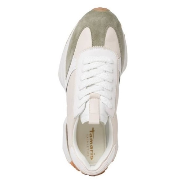 Sneakers - TAMARIS - 2374930 - Beige - Platt klack - Spetsar - Sammet/Nubuck Beige 37