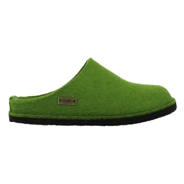 HAFLINGER FLAIR SOFT ullfilt tofflor - Grön - Vuxen - Unisex - Platt klack - 2 cm Grön 43