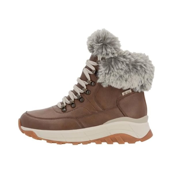 Rieker Revolution Boger High Top Lædersneaker - Brun kastanj 36