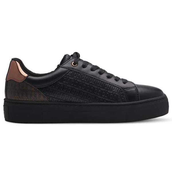 Tamaris Flat Zip Sneaker - Dam - Svart - Snören - Syntet - Plattform Svart 36