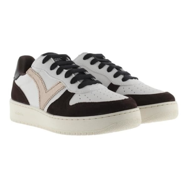 Sneakers - Victoria - 1258259 Vit - Platt klack - Läder - Snören - Unisex Vit 38