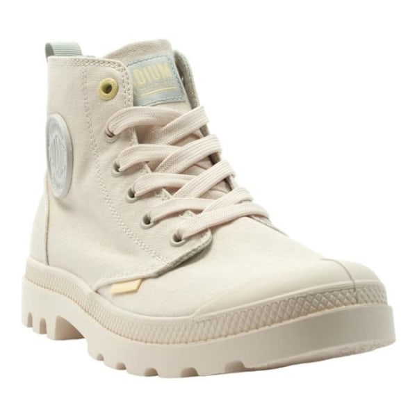 PALLADIUM ankelstøvler - PAMPA MONOPOP Beige - Flad hæl - 3 cm - Snørebånd - Fløjl, nubuck - Rund tå Beige 36