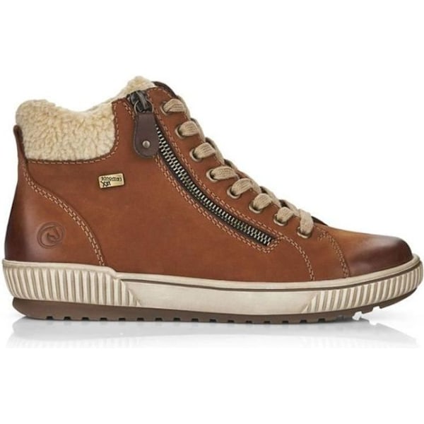 Remonte Columbo Läder Sneaker - Rieker - D0770 - Dam - Brun - Exceptionell komfort kastanj 39