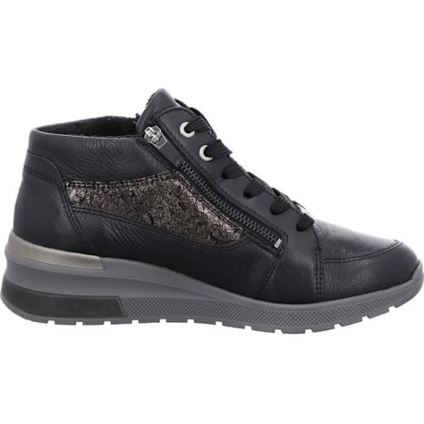 Sneakers dam - Ara - 1218407 - Svart - Platt klack - Medium ovandel - Snören Svart 38