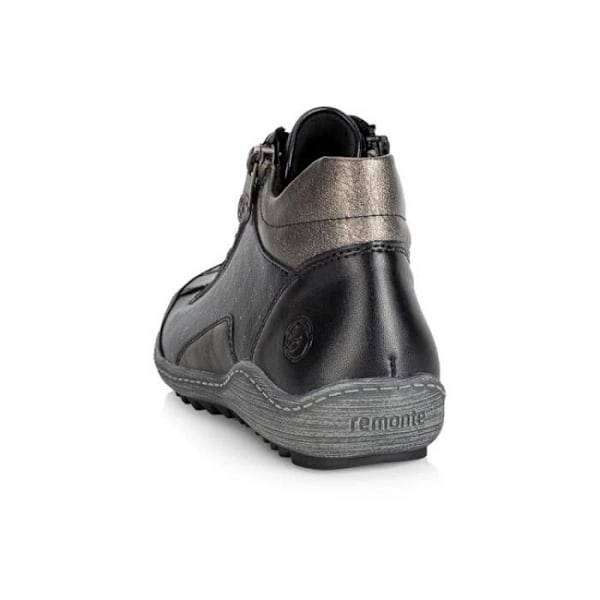 REONTE R1465 Sneakers - REMONTE - Damer - Sort - Flad - Lynlås - Læder Svart 37