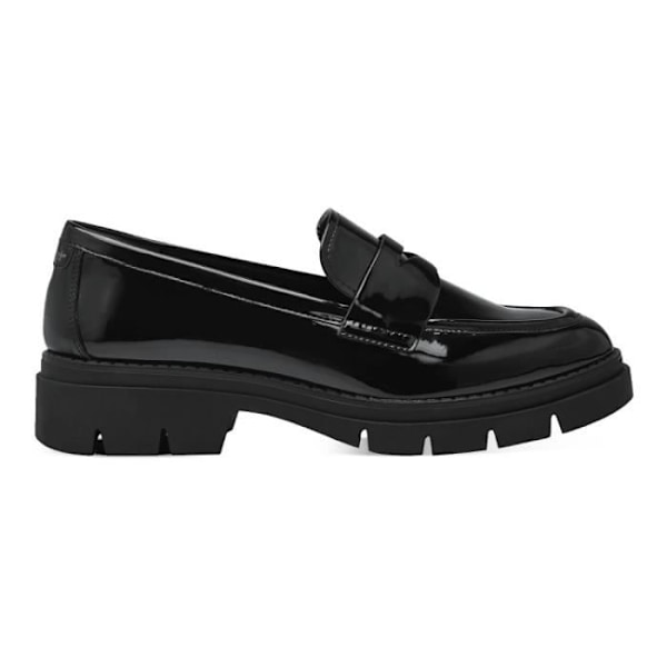 Dame loafers - TAMARIS - 2431342 Sort - Flad hæl - Patent - Rund tå Svart 38