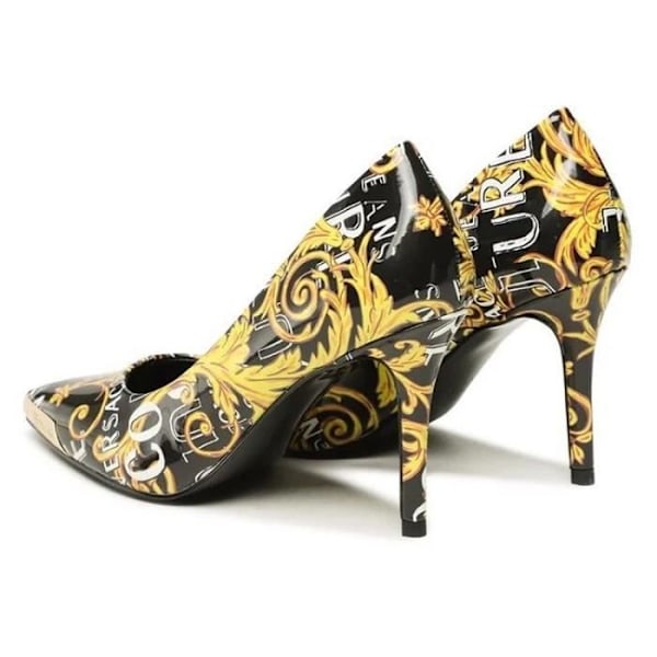 Dampumps - VERSACE JEANS COUTURE - 8 cm stilettklack - Spetsig tå - Svart Svart 36