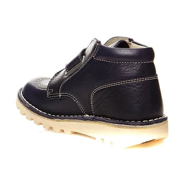 Baby ankle boots - Kickers - 2320553 - Blå læder - Velcro - Flad hæl marinblå 22