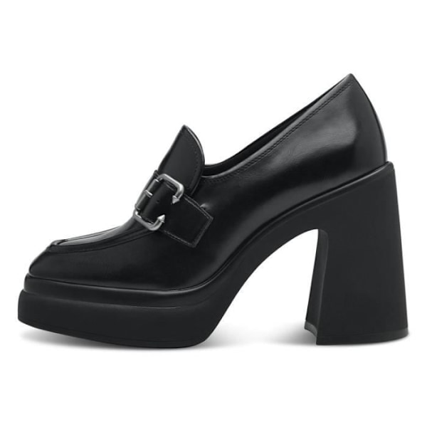 Dam Loafers - Tamaris 2443341 - Block Heel - Svart - Fyrkantig tå Svart 39