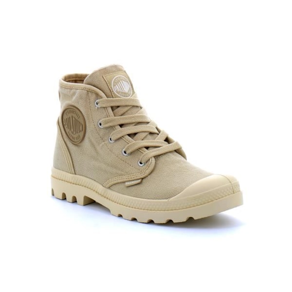 PALLADIUM PAMPA HI Beige Sneaker - Herrer - Canvas - Sahara - Snørebånd Sahara 39