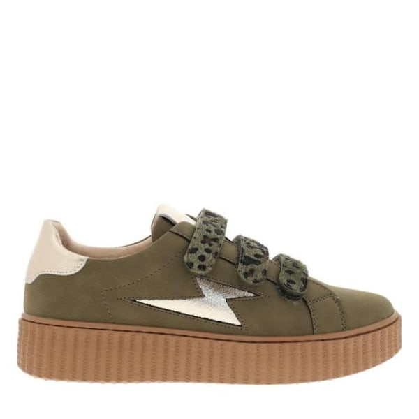 Sneakers med platt klack Kaki 38