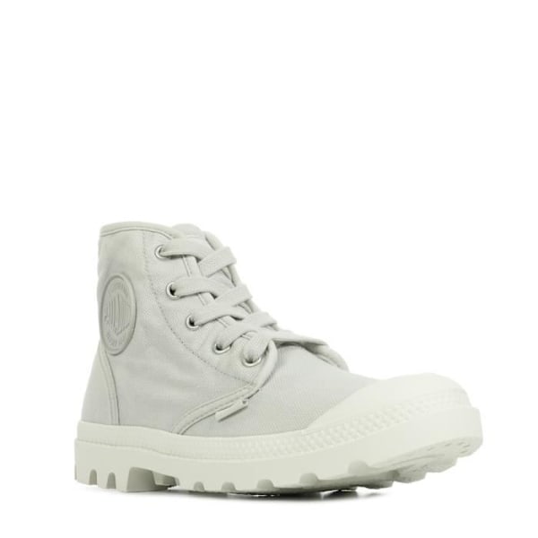 Palladium Pampa Hi Boots - Dame - Grå - Overdel i vasket canvas - Ikonisk sål Moonstruck 40