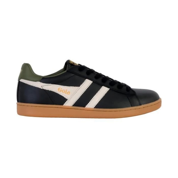 Gola Equipe II Læder Low Top Sneaker - Sort Hvid Khaki Svart vit khaki 41