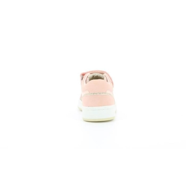 Bisckuit lave sneakers - KICKERS - Pige - Læder - Lys pink - Snørebånd - Baby - Flad Ljusrosa 32