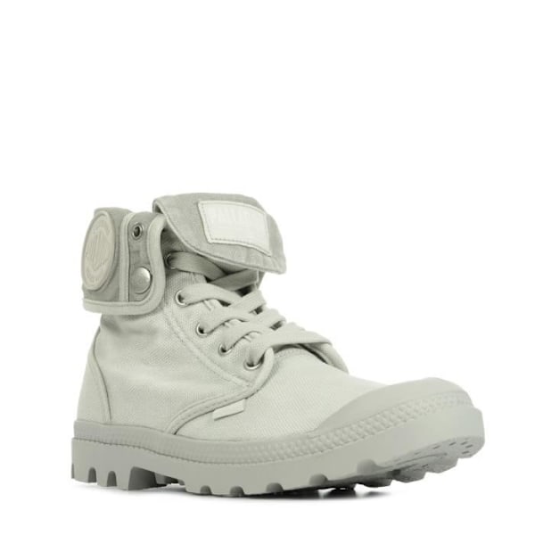 Palladium Baggy Boots - Dam - Grå - Vapor / metall - Textil - Snören Ånga/metall 36