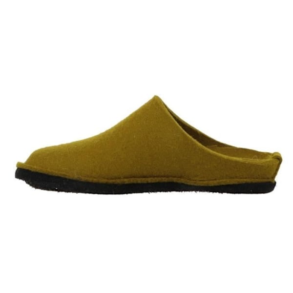 HAFLINGER FLAIR SOFT ullfilt tofflor - Grön - Unisex - Vuxen - Platt klack - 2 cm Grön 38