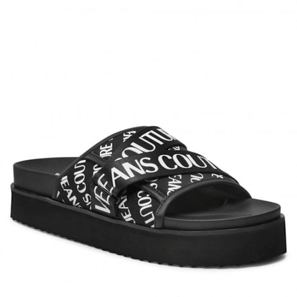 VERSACE JEANS COUTURE 72 sorte wedge muldyr til mænd Svart 41