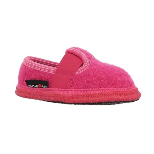 HAFLINGER Tofflor - Rosa - Platt klack - Ull - Filt Rosa 35