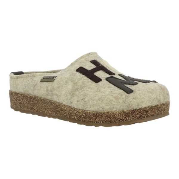 Tofflor - HAFLINGER - GRIZZLY HOME - Beige - Ull - Bekväm och varm - 36