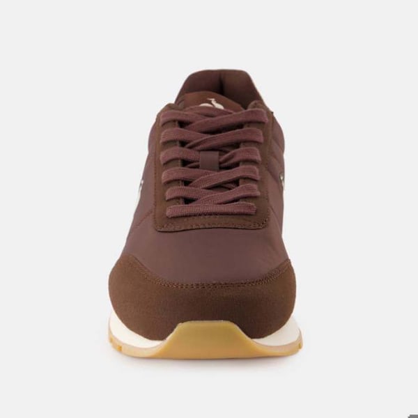 Baskets - Le Coq Sportif - Racerone_2 - Brun - Lacets - Plat cikoria kaffe 45