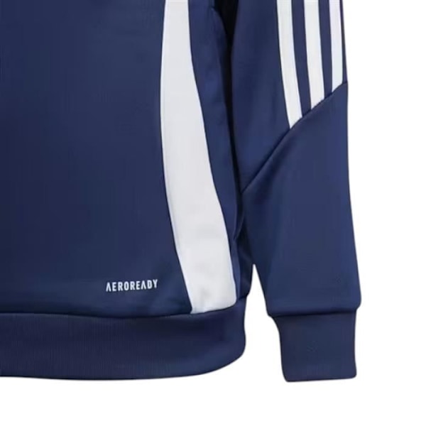 Træningsdragt til drenge - Adidas - TIRO24 TRHOODY - Blå - Lange ærmer - Åndbar Blå 7-8 år gammal