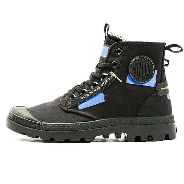 PALLADIUM Pampa Hi Re-Craft ankelboots - Svart/Blå - 43 - Textil - Herr Svart blå 43