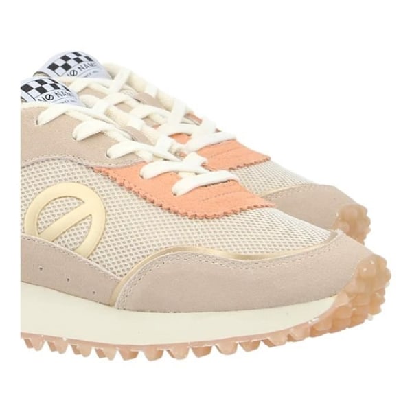 Sneakers til kvinder - NO NAME - PUNKY JOGGER W - Flad hæl - Beige - Fløjl og nubuck Beige 40