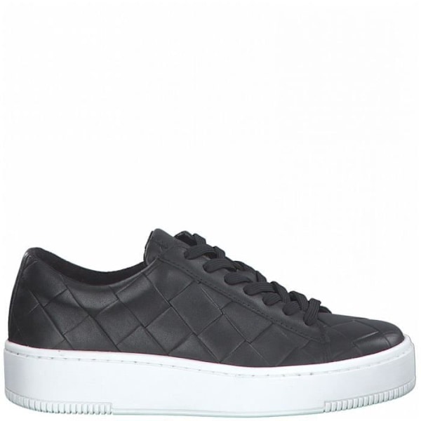 Mode sneakers TAMARIS 23796 - Dam - Svart - Läder - Platta - Vuxen - Snören Svart 41