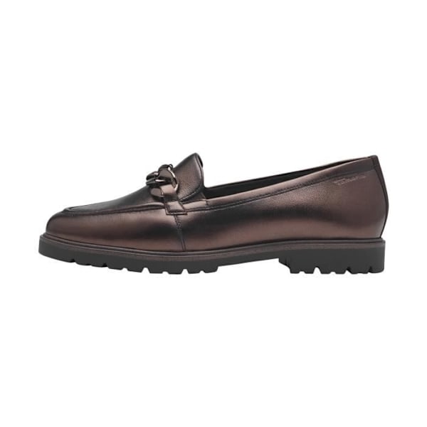 Tamaris Läder Moccasin - Mocca Metal - Dam - Brun - Exceptionell komfort Mocca metall 37