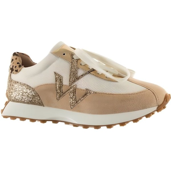 Sneakers med lav top til kvinder - Vanessa Wu - Faustine - Beige - Syntetisk - Snørebånd Beige 38