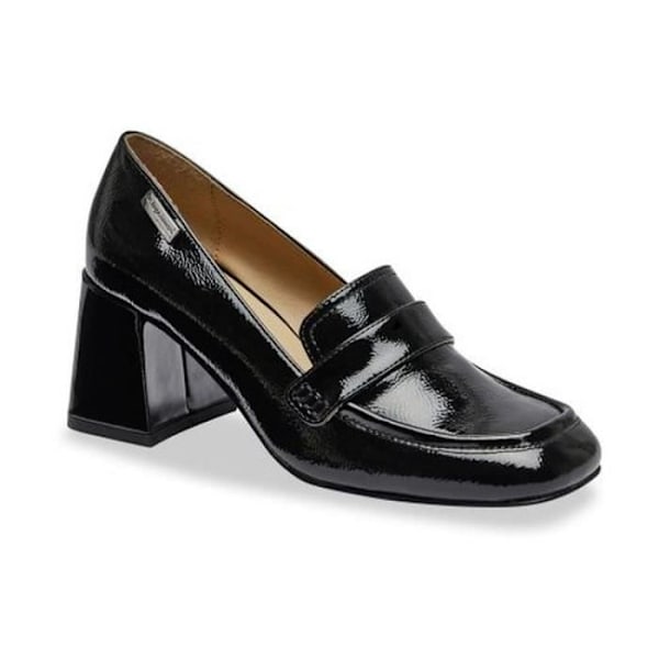 Dam Loafers - Les Tropeziennes by m b - Svart - 7 cm blockklack - Patent Svart 38