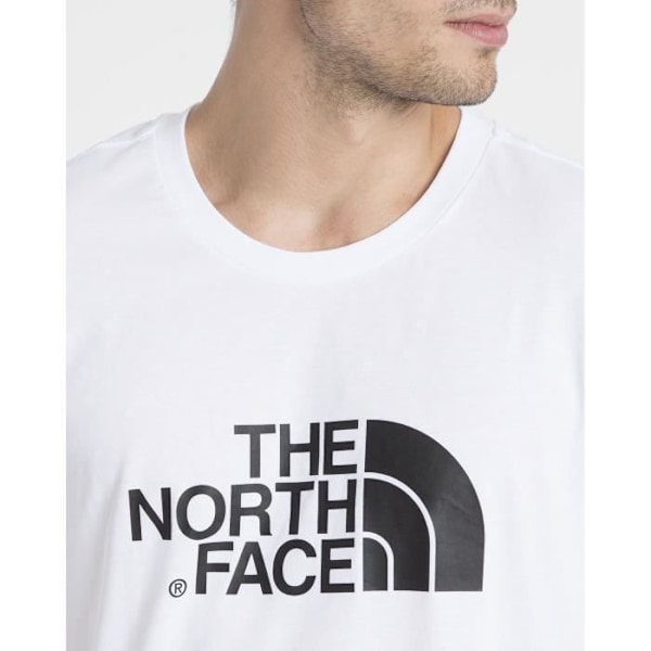 THE NORTH FACE herre t-shirt - Logo centreret og på ryggen - Rund hals og korte ærmer i hvid bomuld Vit XXL