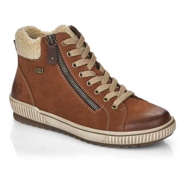 Remonte Columbo Läder Sneaker - Rieker - D0770 - Dam - Brun - Exceptionell komfort kastanj 41