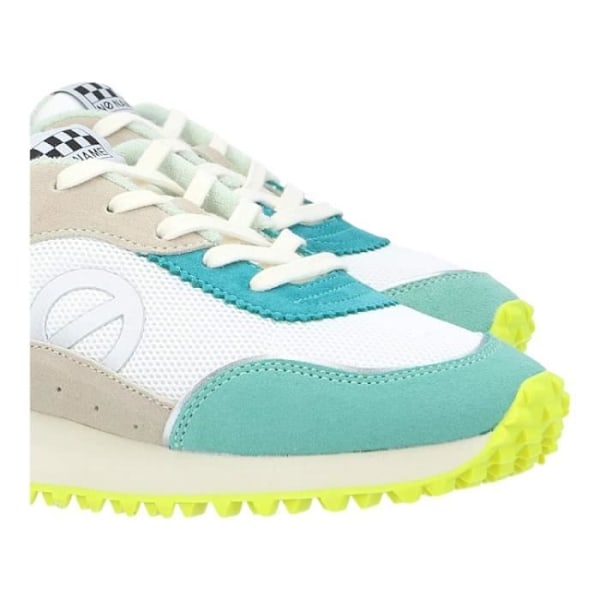 Sneakers dam - NO NAME - PUNKY JOGGER W - Vit - Platt klack - Sammet och nubuck Vit 41