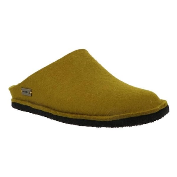 HAFLINGER FLAIR SOFT ullfilt tofflor - Grön - Unisex - Vuxen - Platt klack - 2 cm Grön 38