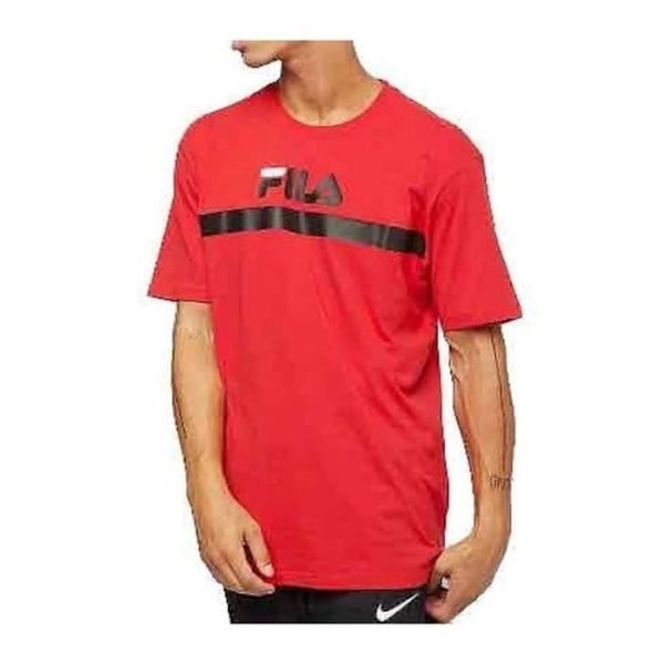 FILA Anatoli tee herre-t-shirt - Rød - Korte ærmer - Afrundet krave Röd S