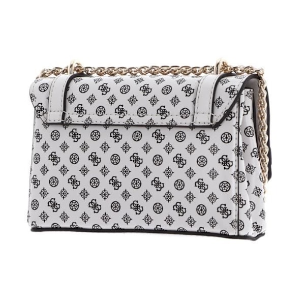 GUESS Emilee Mini Cabriolet Crossbody Flap Stone Logotyp [246999] - axelväska crossbody väska grädde